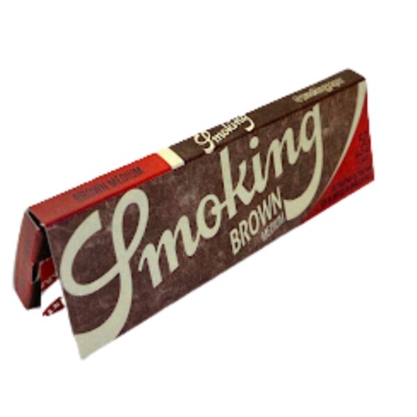 Seda Smoking Brown Medium 1 1/4 MCB - Livreto C/50 Folhas