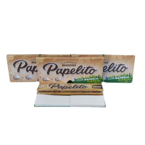 Seda Papelito Brown KS C/Piteira C/Bandeja - Livreto C/36 Folhas C/36 Piteiras C/Bandeja Dobrável