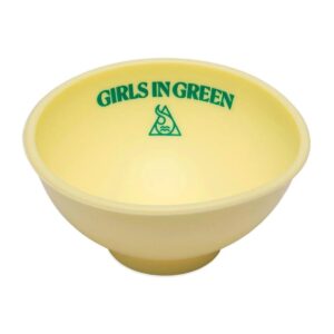 Cuia de Silicone Bowl Girls In Green  - Amarelo