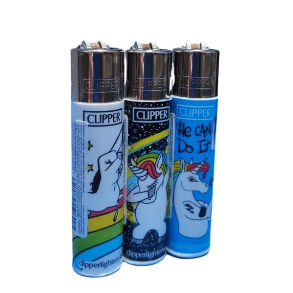 Isqueiro Clipper D24 CP11R COOL UNICORNS + LB - Unidade (Grande)