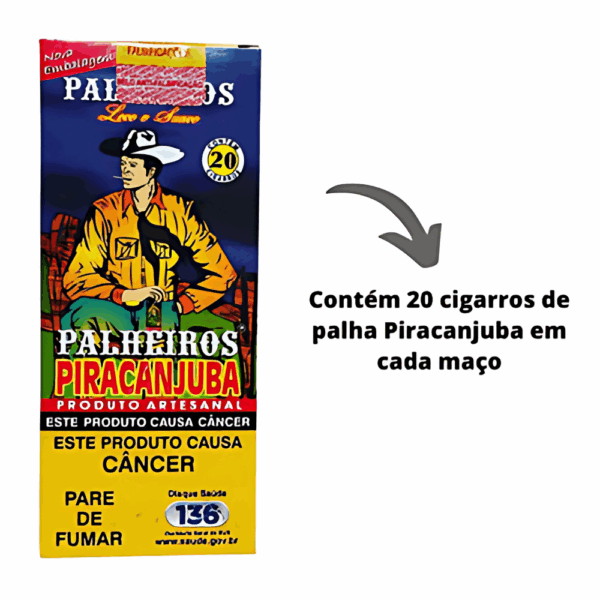 Cigarro de Palha Piracanjuba Tradicional - Display C/10 - Imagem 3