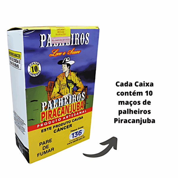 Cigarro de Palha Piracanjuba Tradicional - Display C/10 - Imagem 2